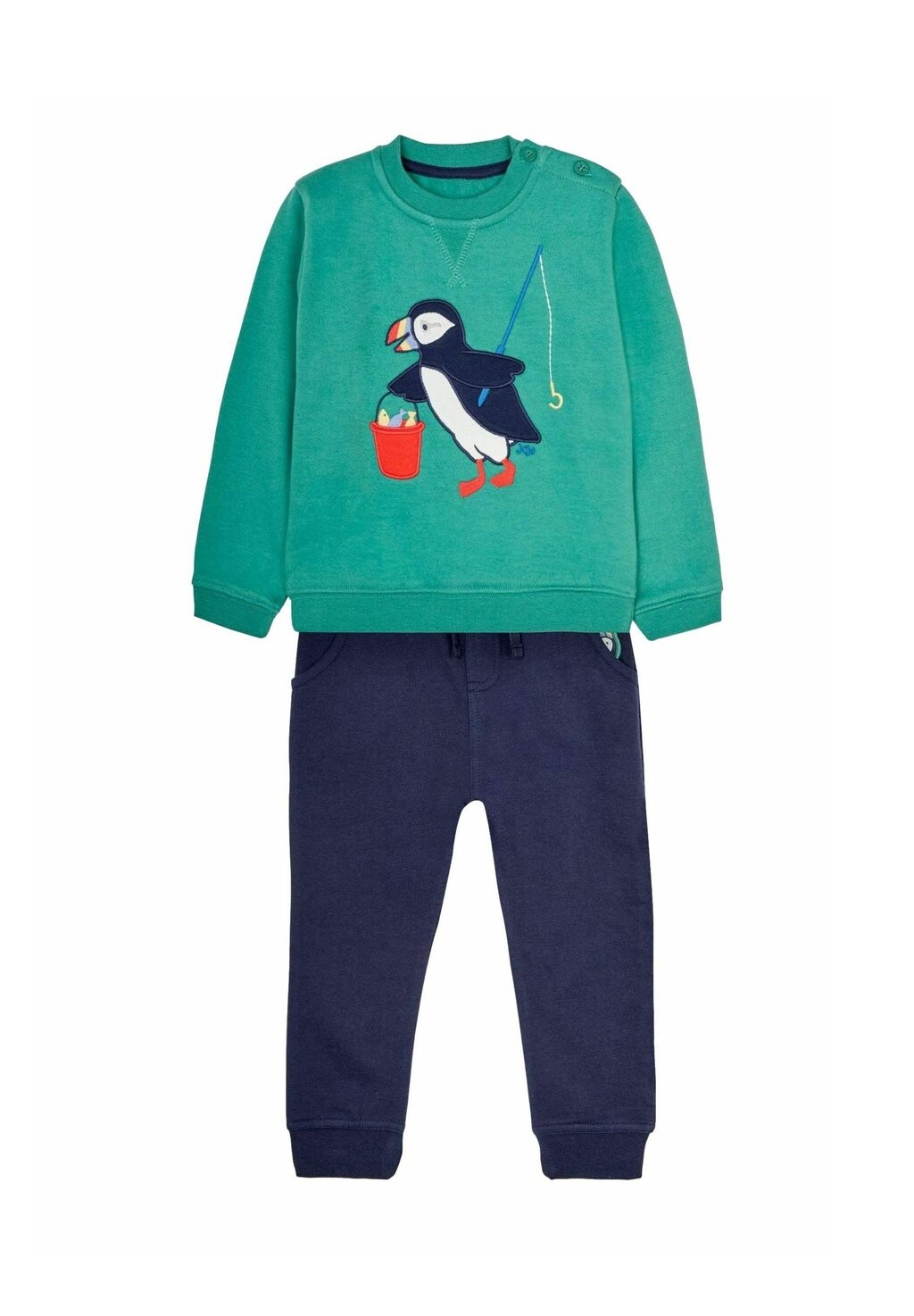 

Спортивный костюм PUFFIN APPLIQUE SET REGULAR FIT JoJo Maman Bébé, зеленый