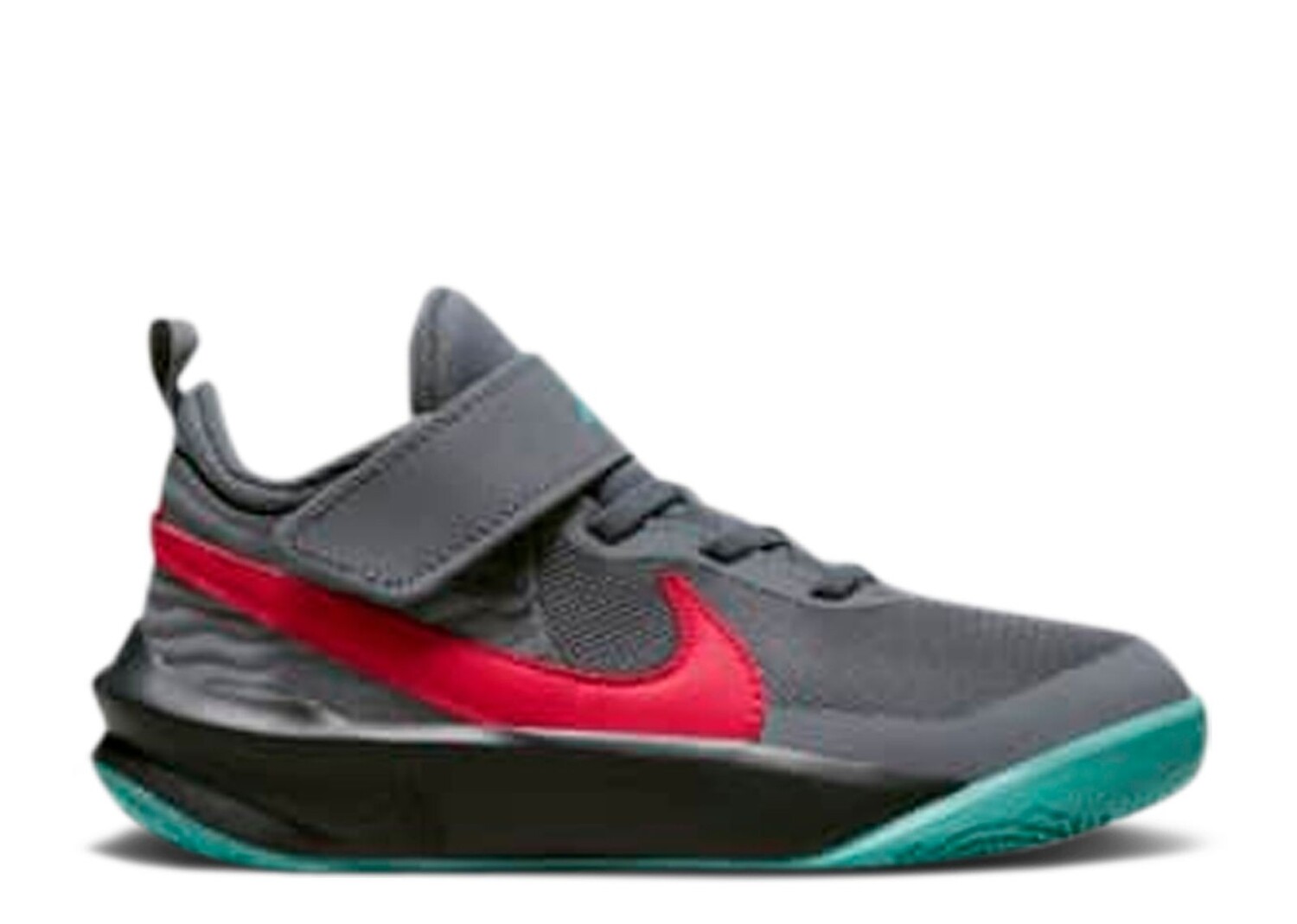 

Кроссовки Nike Team Hustle D10 Ps 'Grey Teal Siren Red', серый