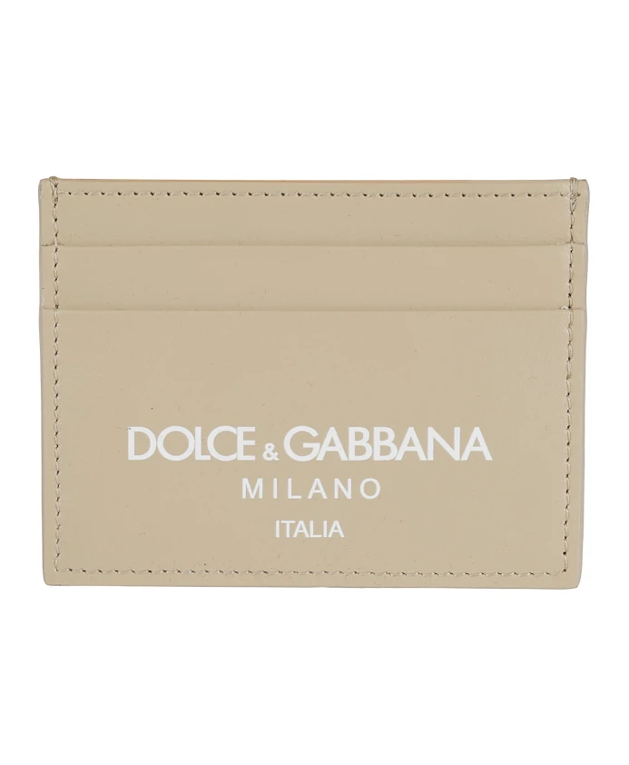 

Роскошный кошелек из телячьей кожи. Dolce & Gabbana, бежевый