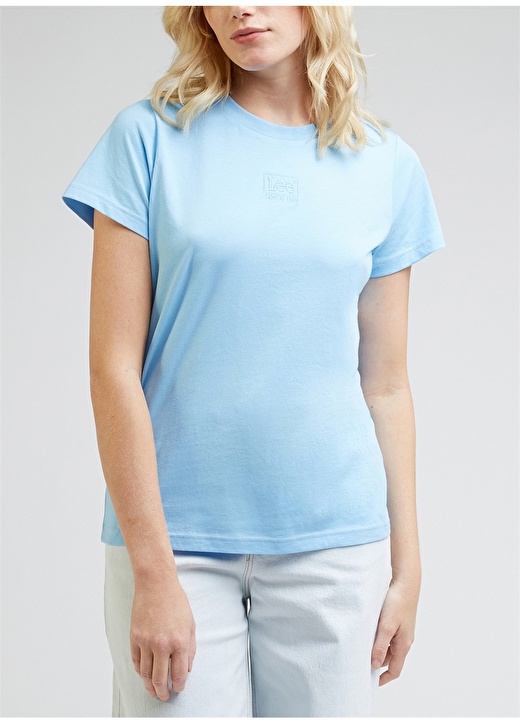 Женская футболка цвета индиго с круглым вырезом Lee