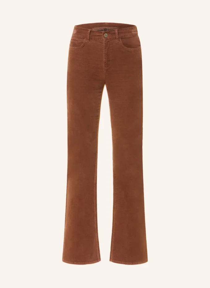 Бархатные брюки с вырезом Riani, коричневый