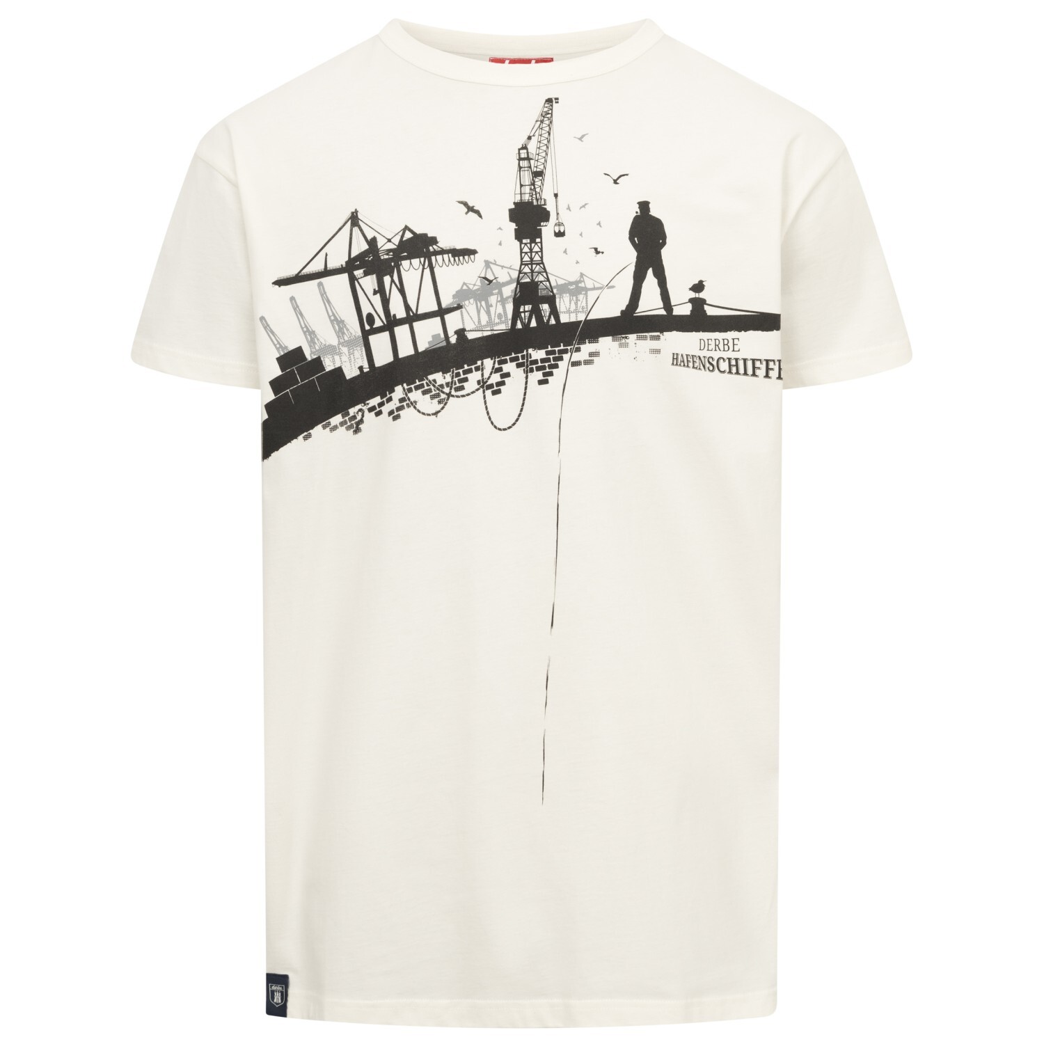 

Футболка Derbe S/S Hafenschiffer, цвет Off White, Белый