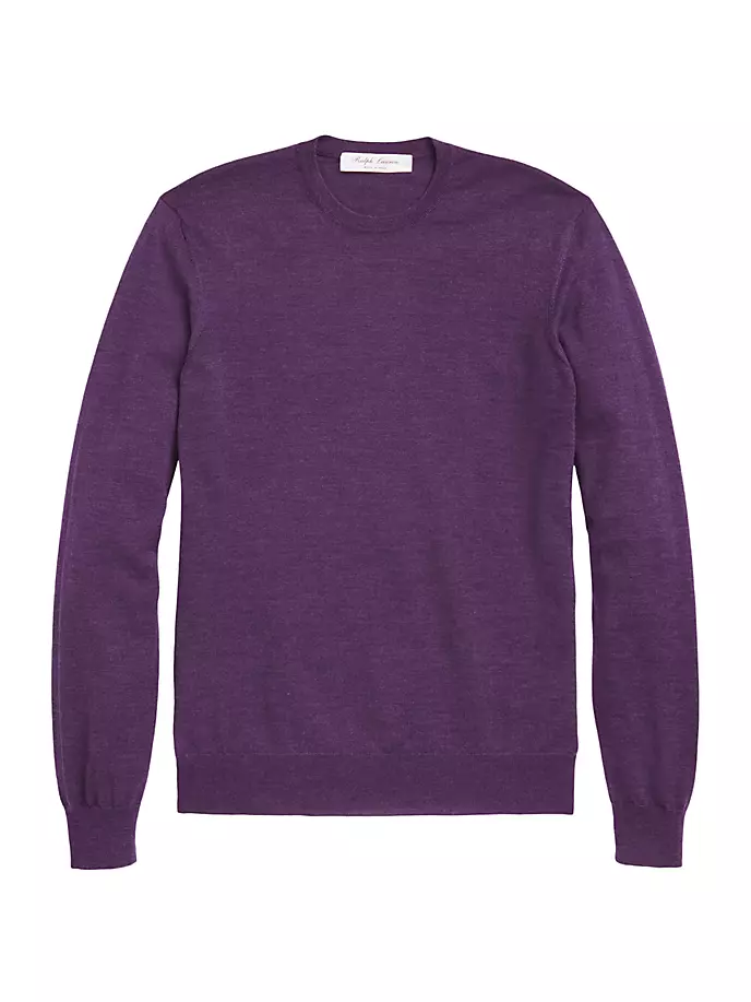 Кашемировый свитер с круглым вырезом Ralph Lauren Purple Label, фиолетовый
