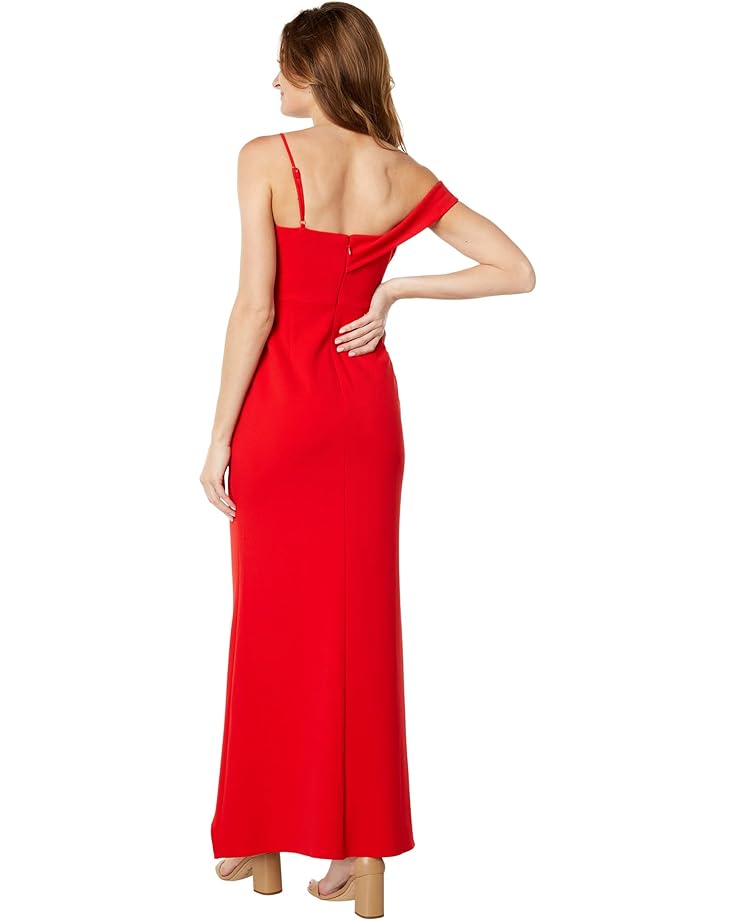 цена Платье BCBGMAXAZRIA Off-the-Shoulder Gown, цвет Red Lacquer