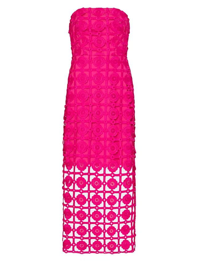Платье миди из кружева без бретелек Kait Milly, цвет milly pink качалка milly swing полоса