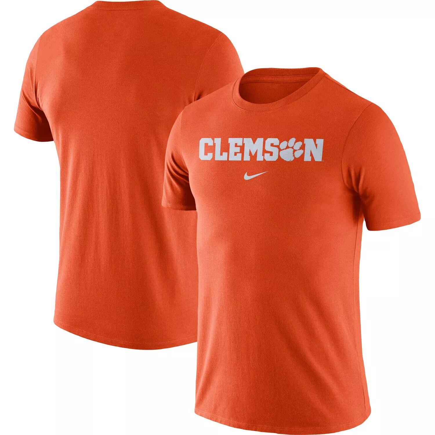 

Мужская оранжевая футболка Clemson Tigers Essential Wordmark Nike