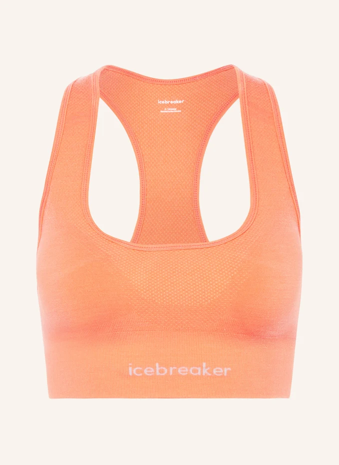 

Спортивный бюстгальтер 260 zoneknit seamless из шерсти мериноса Icebreaker, оранжевый