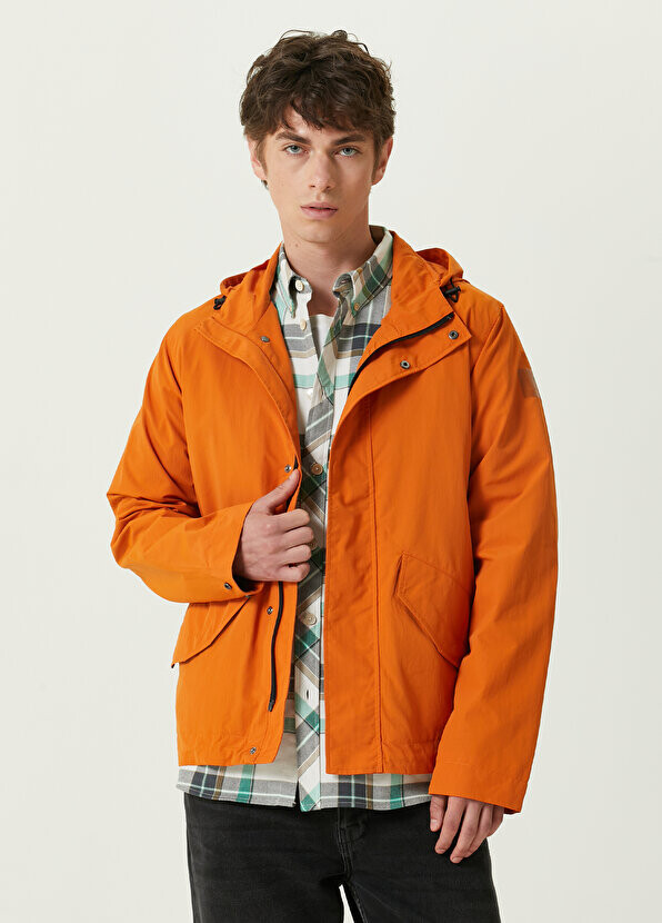 

Оранжевое пальто с капюшоном и логотипом PS by Paul Smith, Оранжевый
