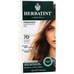 цена Herbatint Перманентный травяной гель для окрашивания волос Светло-золотистый блонд - 8D 135 мл