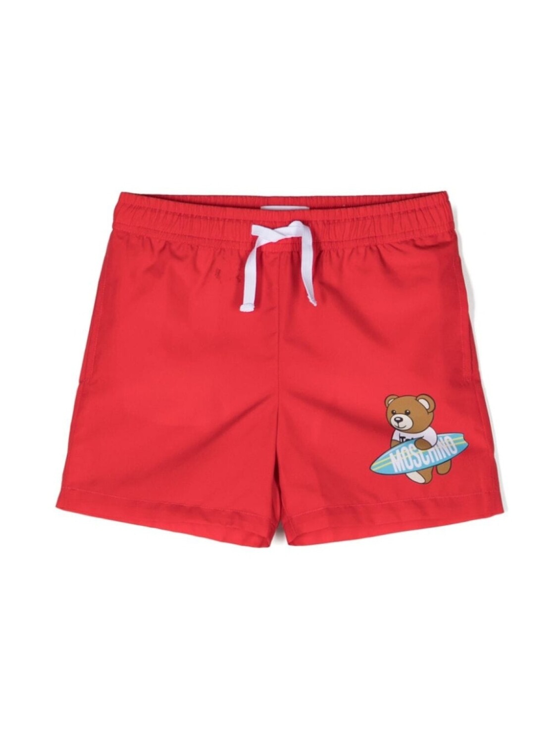 

Moschino Kids плавки-шорты с принтом Teddy Bear, красный