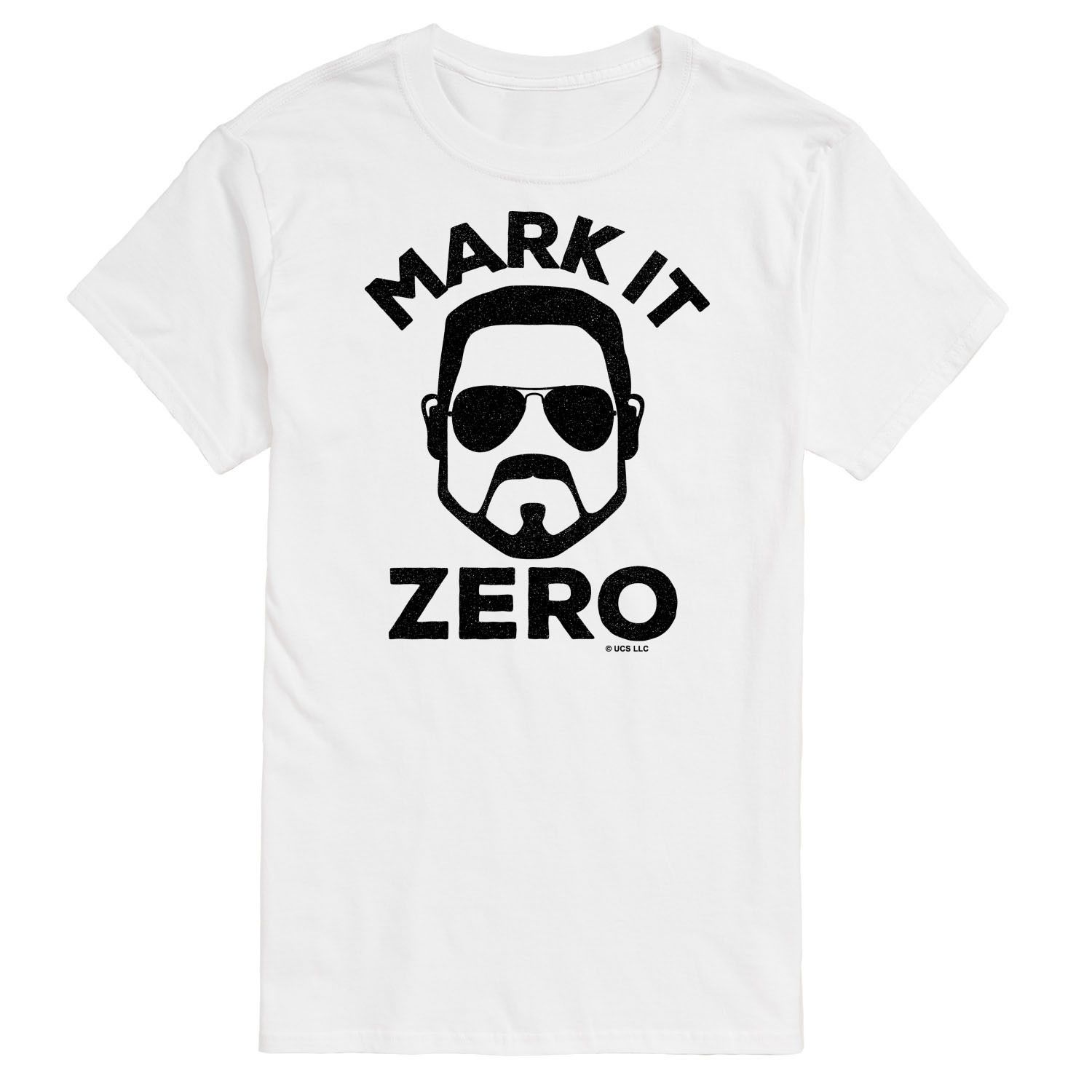Футболка Big & Tall The Big Lebowski Mark It Zero License, белый officially licensed lebowski mark it zero mens t shirt sizes s xxl