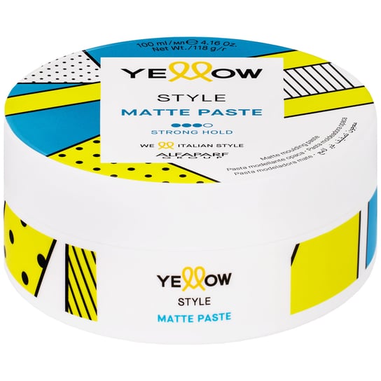 Моделирующая и матирующая паста для волос, облегчает укладку любой прически, 100 мл Alfaparf, Yellow Style Matte Paste паста матирующая сильной фиксации yellow style matte paste 100 мл