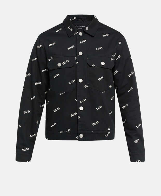 

Джинсовая куртка AllSaints, черный