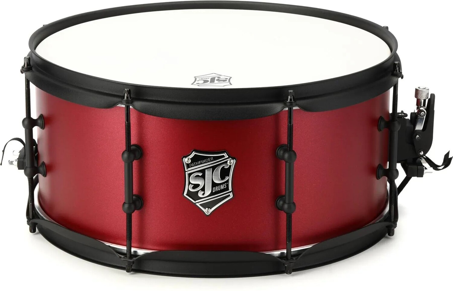 

Малый барабан SJC Custom Drums Pathfinder 6,5 x 14 дюймов — Sweetwater Exclusive Firecracker Red