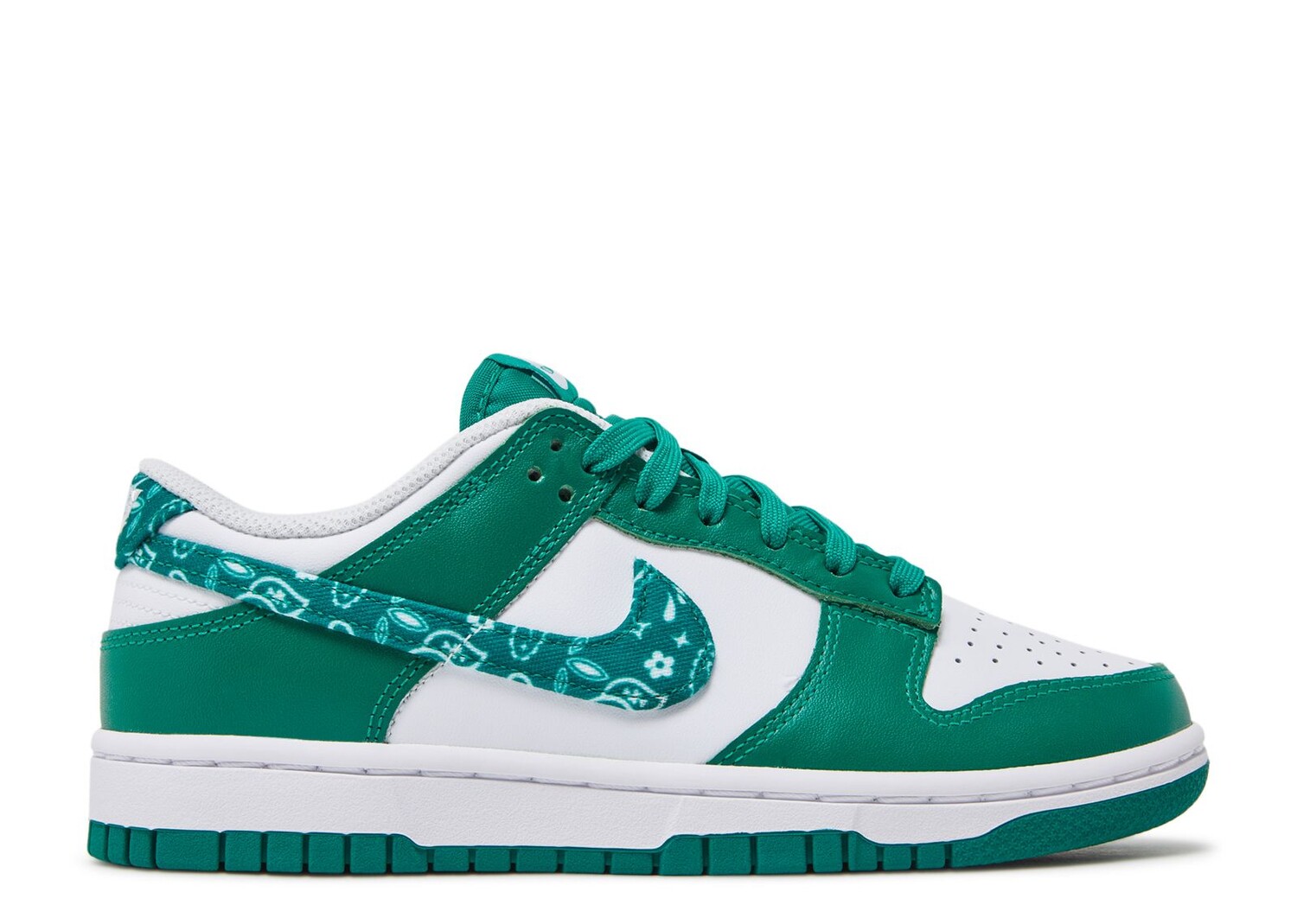 Кроссовки Nike Wmns Dunk Low 'Green Paisley', белый кроссовки nike wmns dunk low green snake зеленый