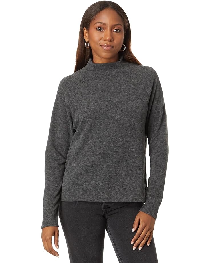 

Топ bobi Los Angeles Mock Neck Raglan, черный