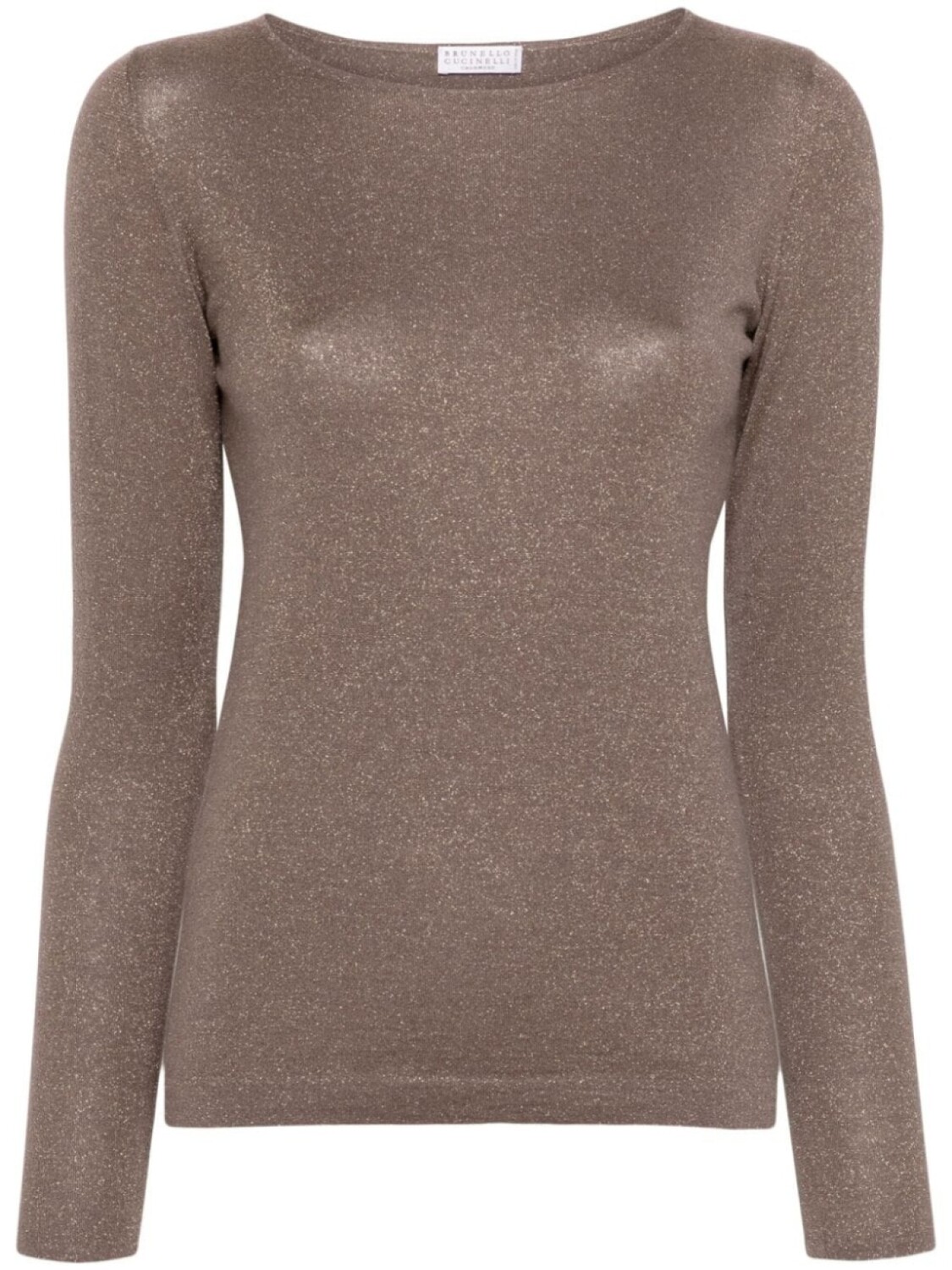 

Brunello Cucinelli топ тонкой вязки с люрексом, коричневый