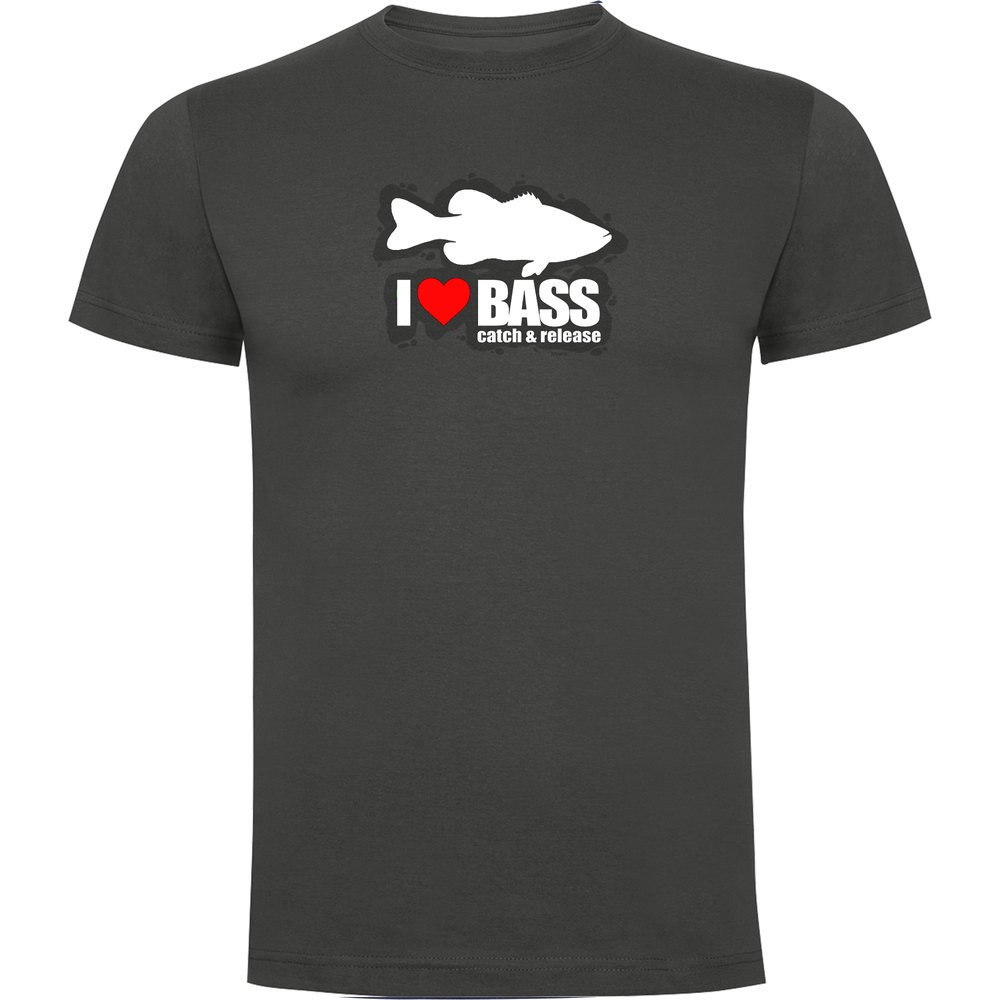 Футболка Kruskis I Love Bass, серый