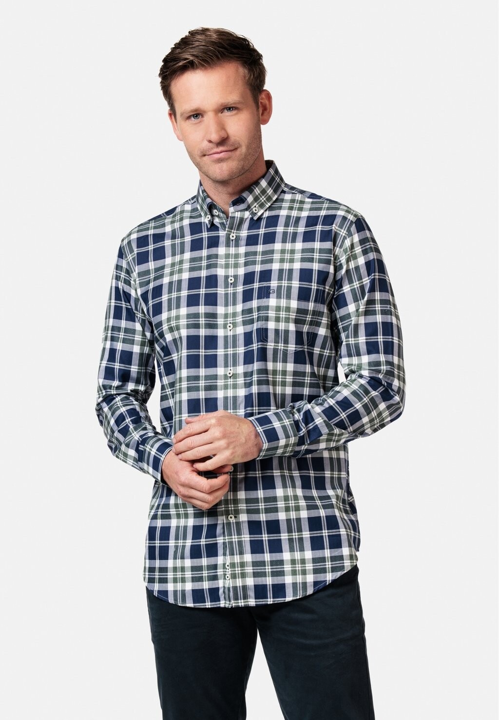 

Рубашка LANGE MOUW REGULAR FIT BUTTON DOWN RUIT GIORDANO, цвет green