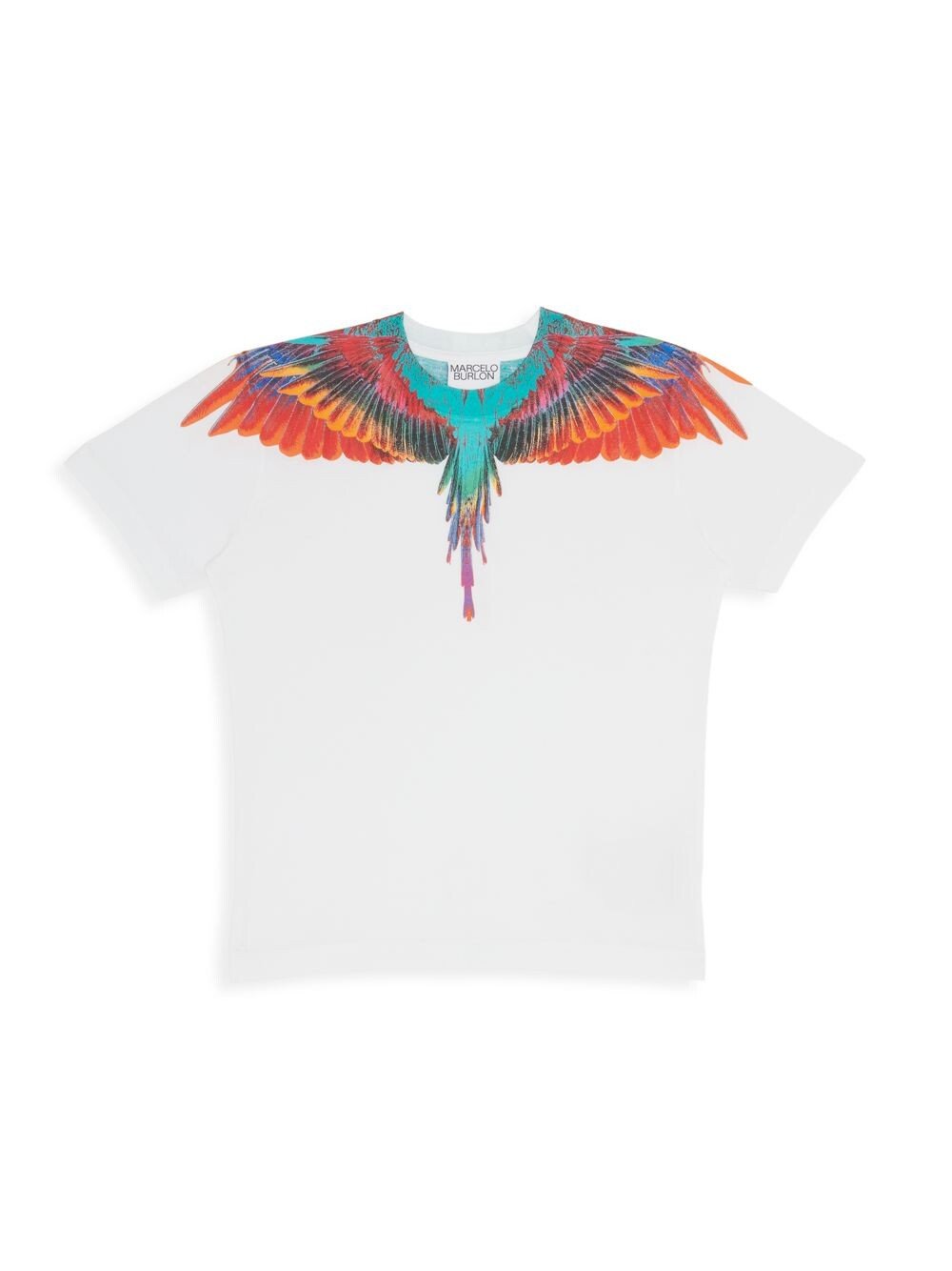 Футболка Little Boy's & Boy's Sunset Wings Marcelo Burlon, белый футболка marcelo burlon snake wings regular tee