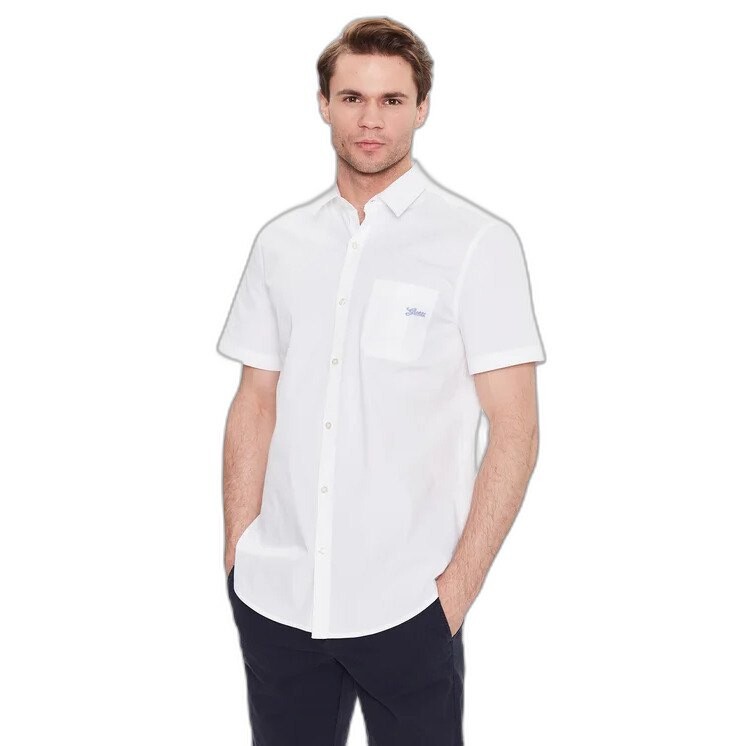 Рубашка Guess Embroidered Pocket Sunset, синий