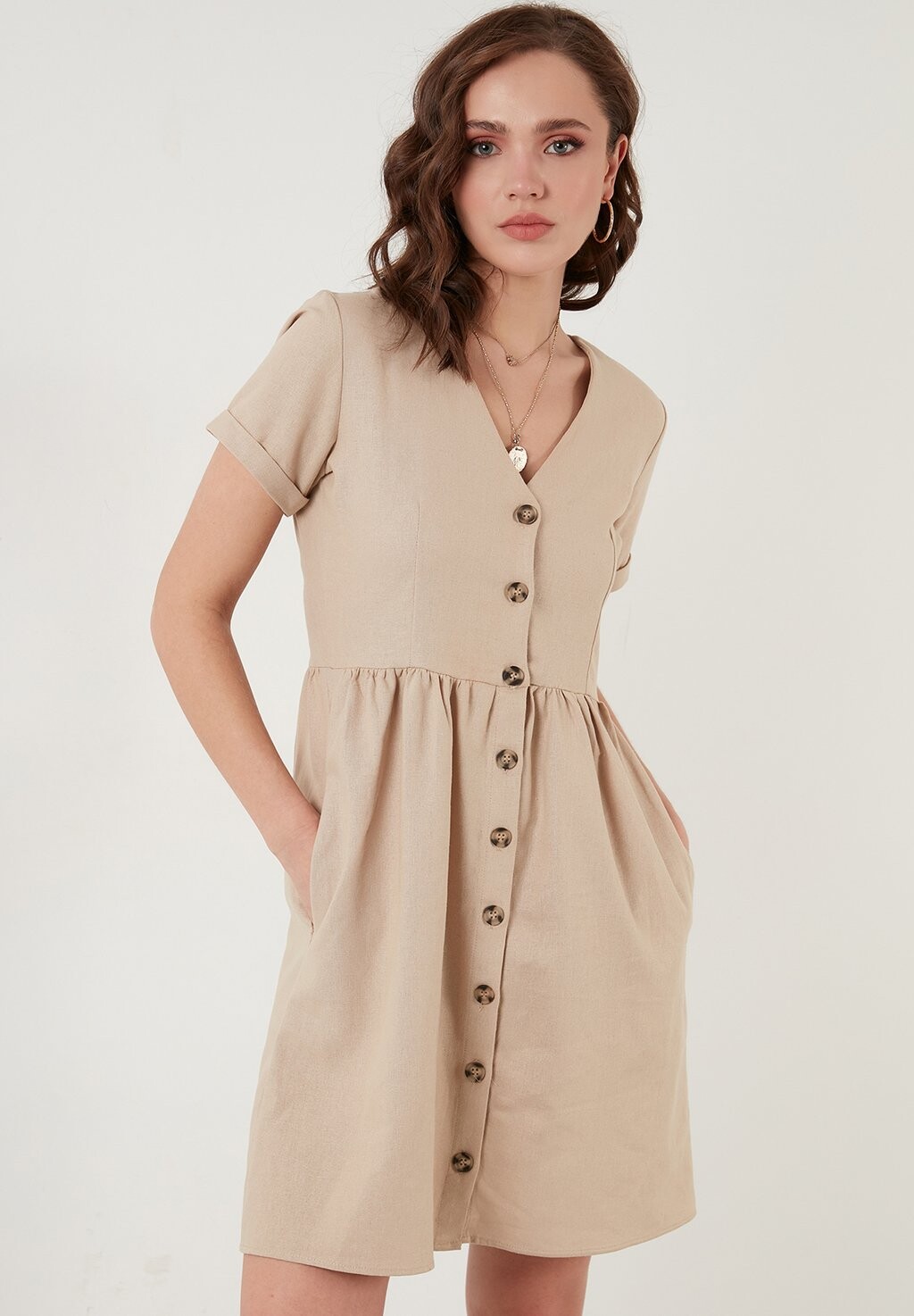 

Летнее платье LELA, бежевый