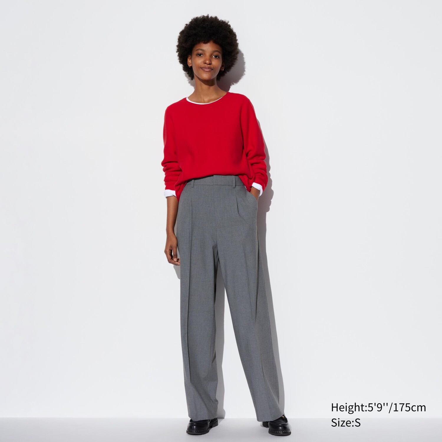 

Брюки UNIQLO с зашипами, серый