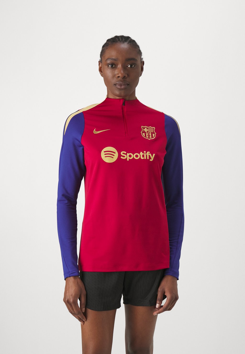 Рубашка с длинным рукавом FC BARCELONA STRIKE DRILL Nike, цвет noble red/deep royal blue/club gold