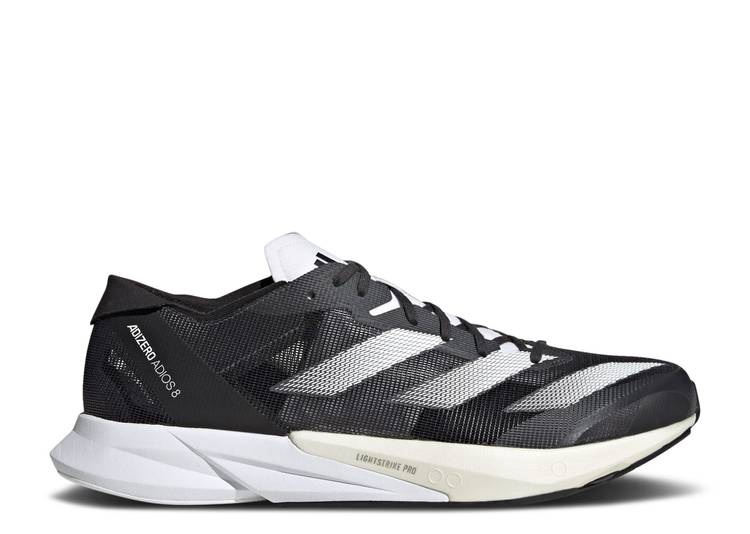Кроссовки Adidas ADIZERO ADIOS 8 'CARBON WHITE', карбоновый беговая обувь adidas adizero adios 8 цвет carbon ftw white core black
