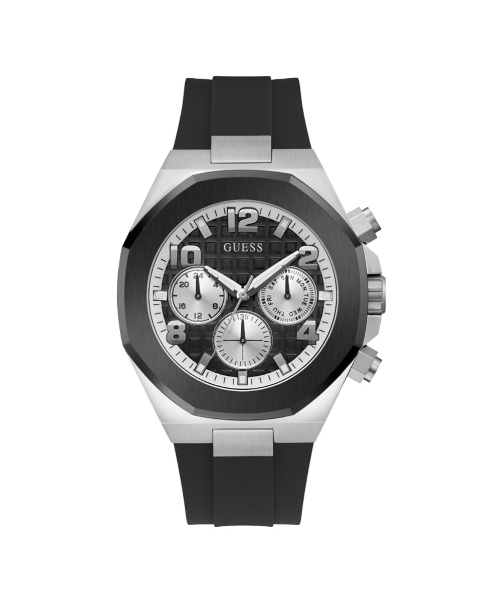 Мужские часы Empire GW0583G1 из силикона и черным ремешком Guess, черный часы наручные guess серебристый