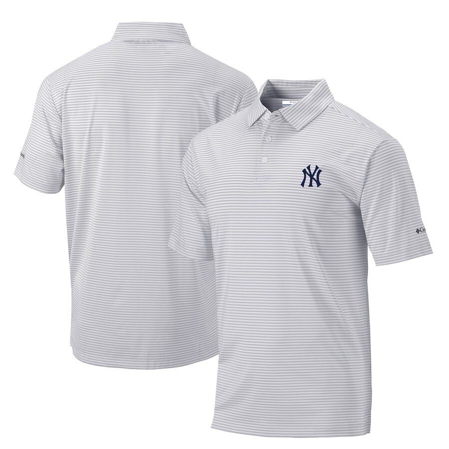

Поло с коротким рукавом Columbia New York Yankees, серый