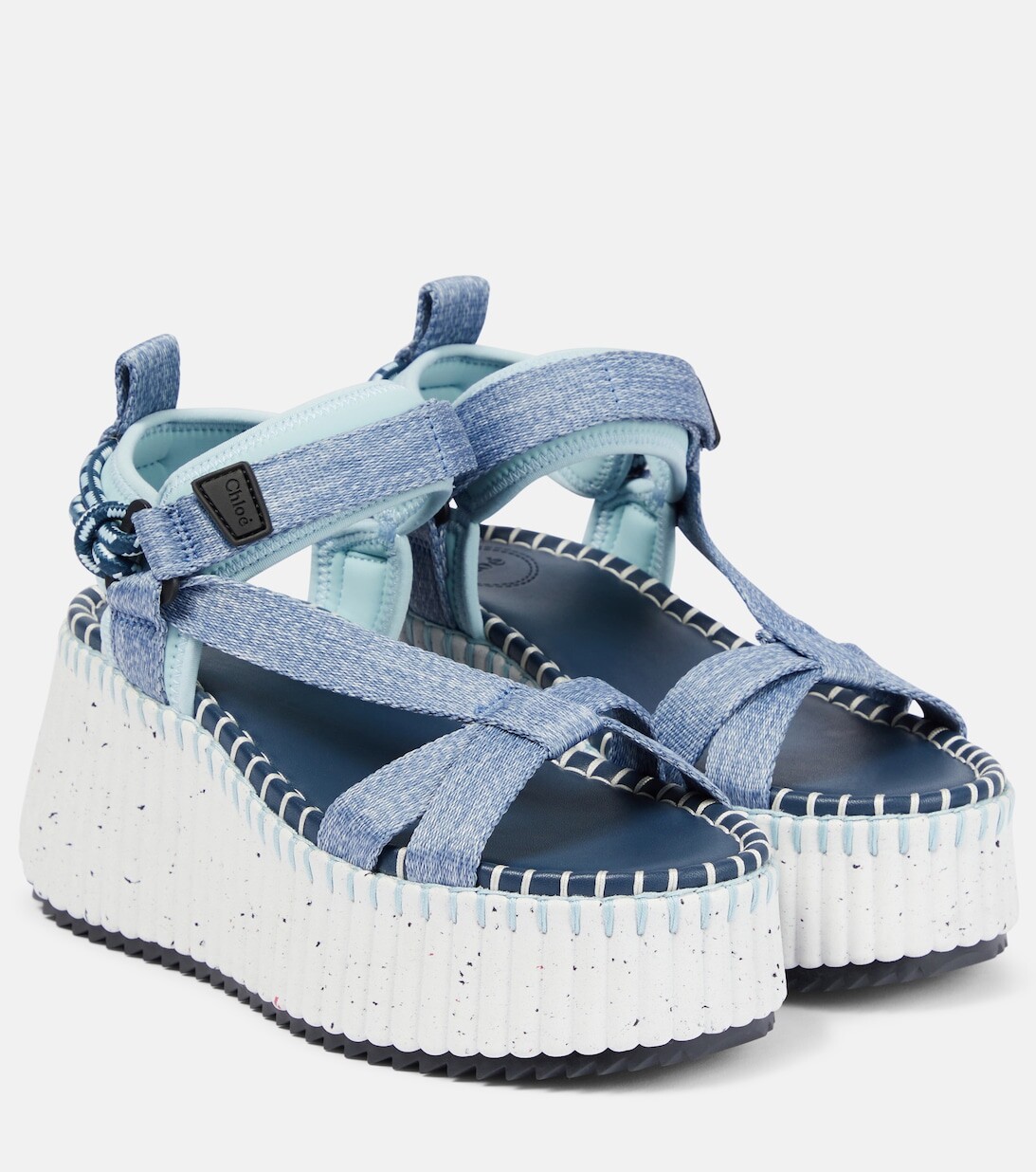 

Босоножки Nama на платформе Chloé, синий