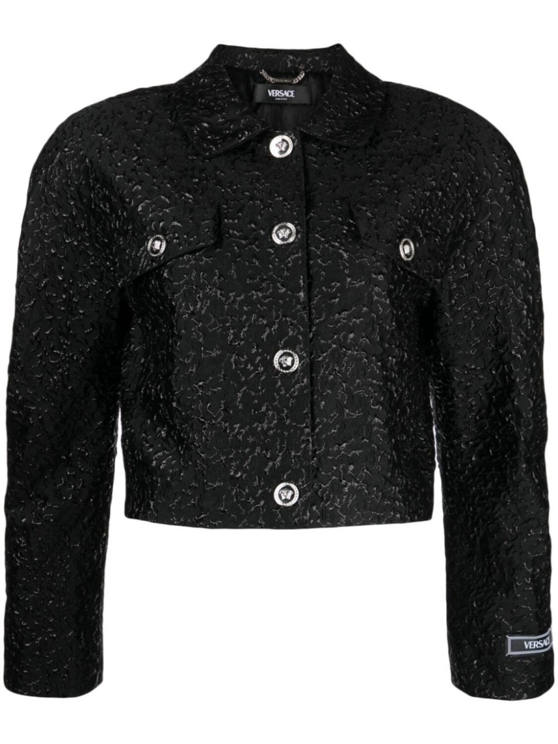 

Versace куртка Cloquet с люрексом, черный