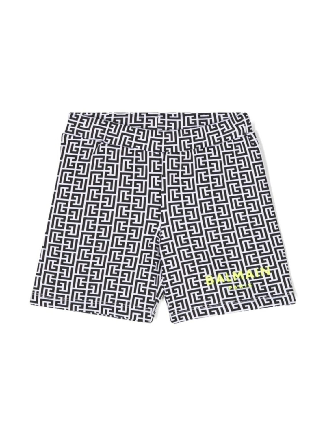 

Balmain Kids шорты с монограммой, черный