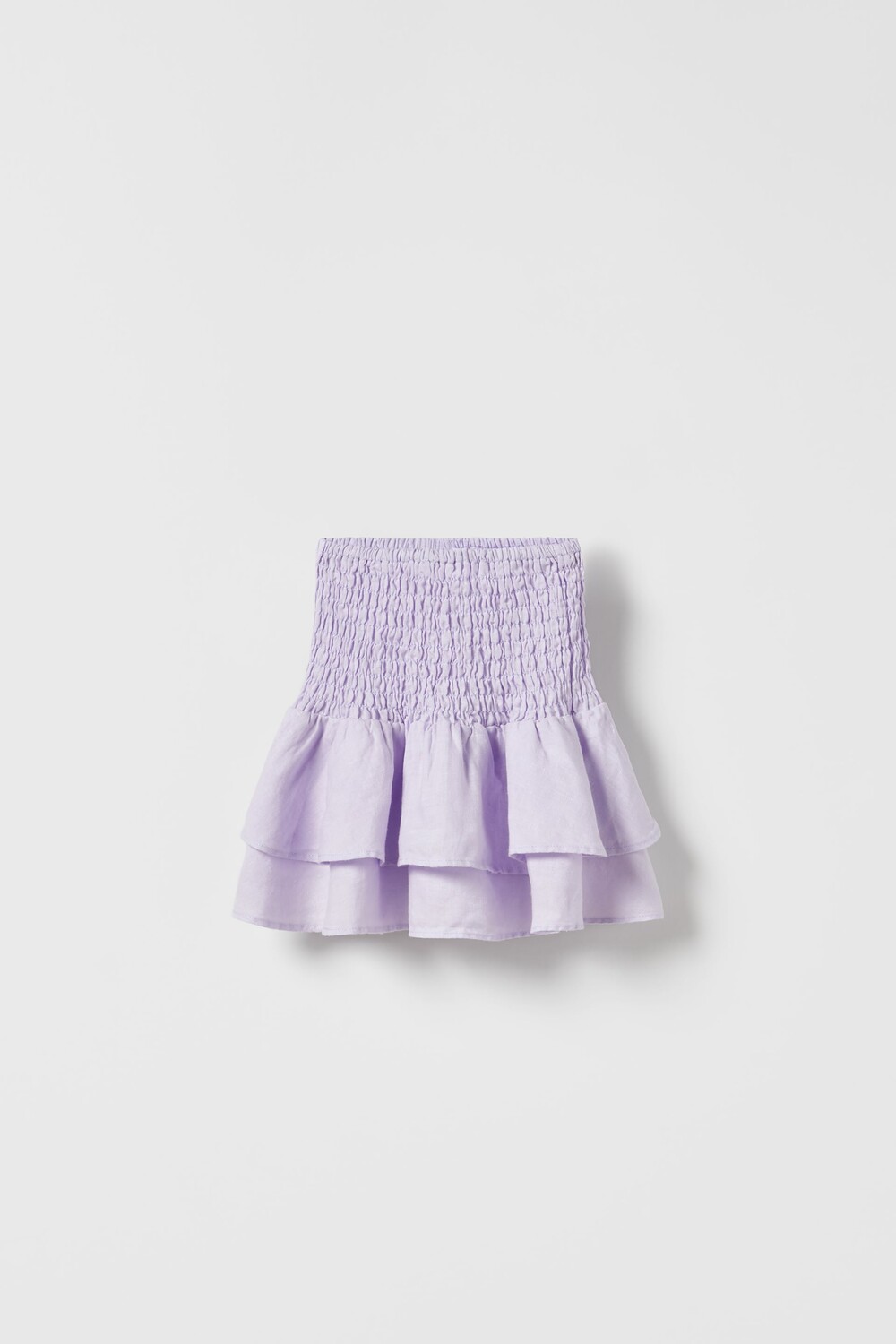 

Пальто из льна с волонами Zara, лиловый