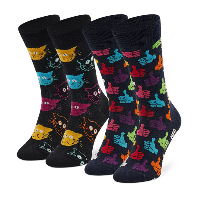 

Носки Happy Socks, 2 шт, черный/темно-синий