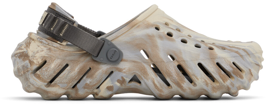 

Бежевые сабо под мрамор Echo Crocs