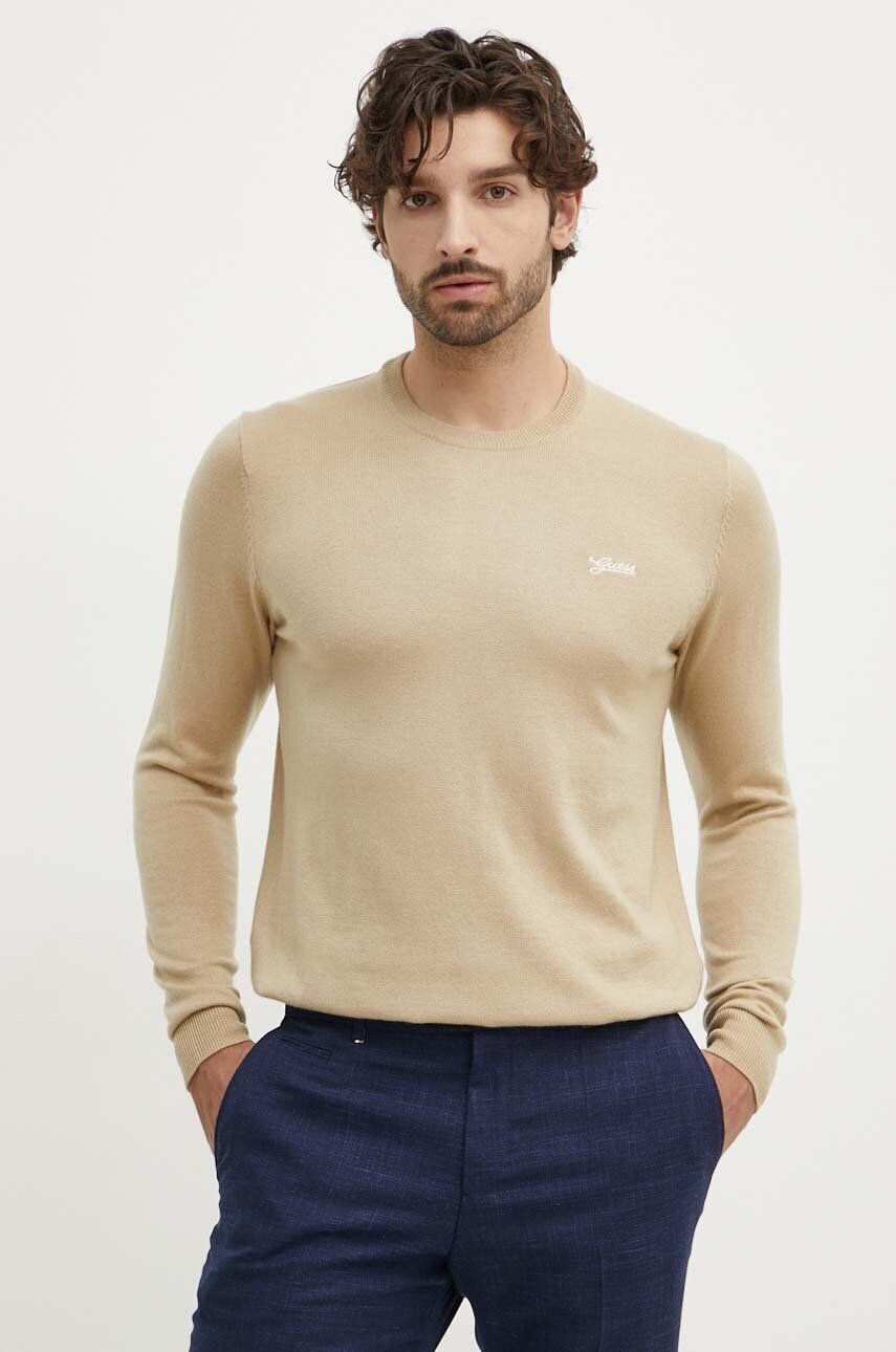 

Guess DANIEL свитер из смесовой шерсти, бежевый