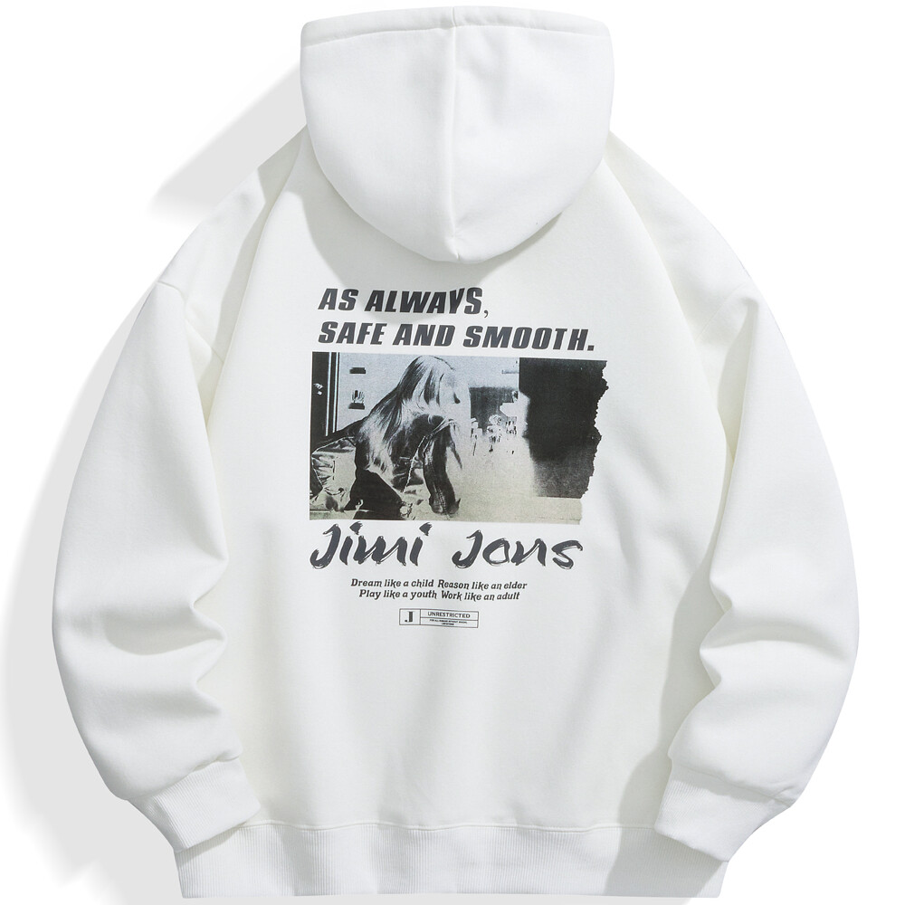 

Толстовка унисекс JIMI&JONS, Белый (на флисовой подкладке и утолщенный)