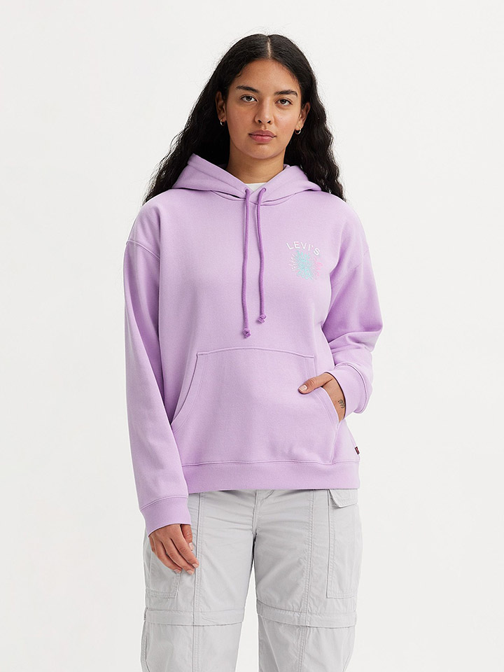 Толстовка Levi´s Hoodie, фиолетовый худи levi s premium apartment hoodie