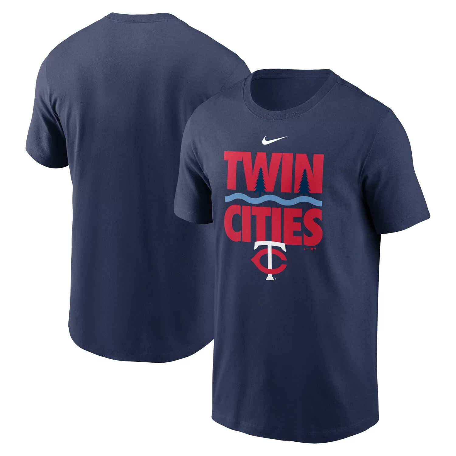 Мужская темно-синяя футболка Minnesota Twins Twin Cities Local Team Nike