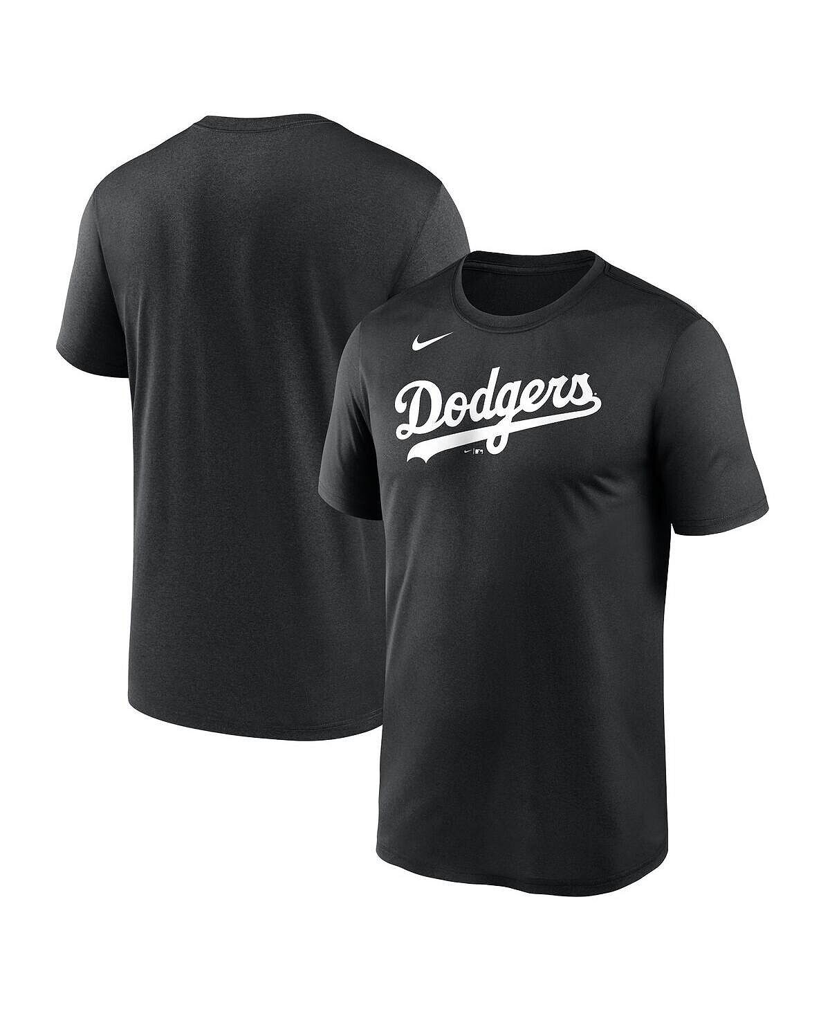 

Мужская черная футболка с надписью Los Angeles Dodgers New Legend Nike, Черный