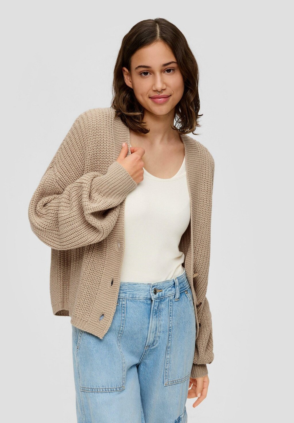 

Кардиган QS, бежевый
