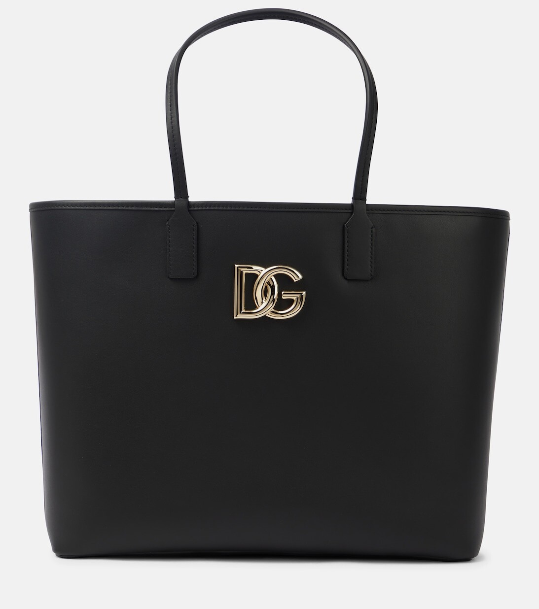 

Сумка-тоут Fefe среднего размера из кожи Dolce&Gabbana, черный
