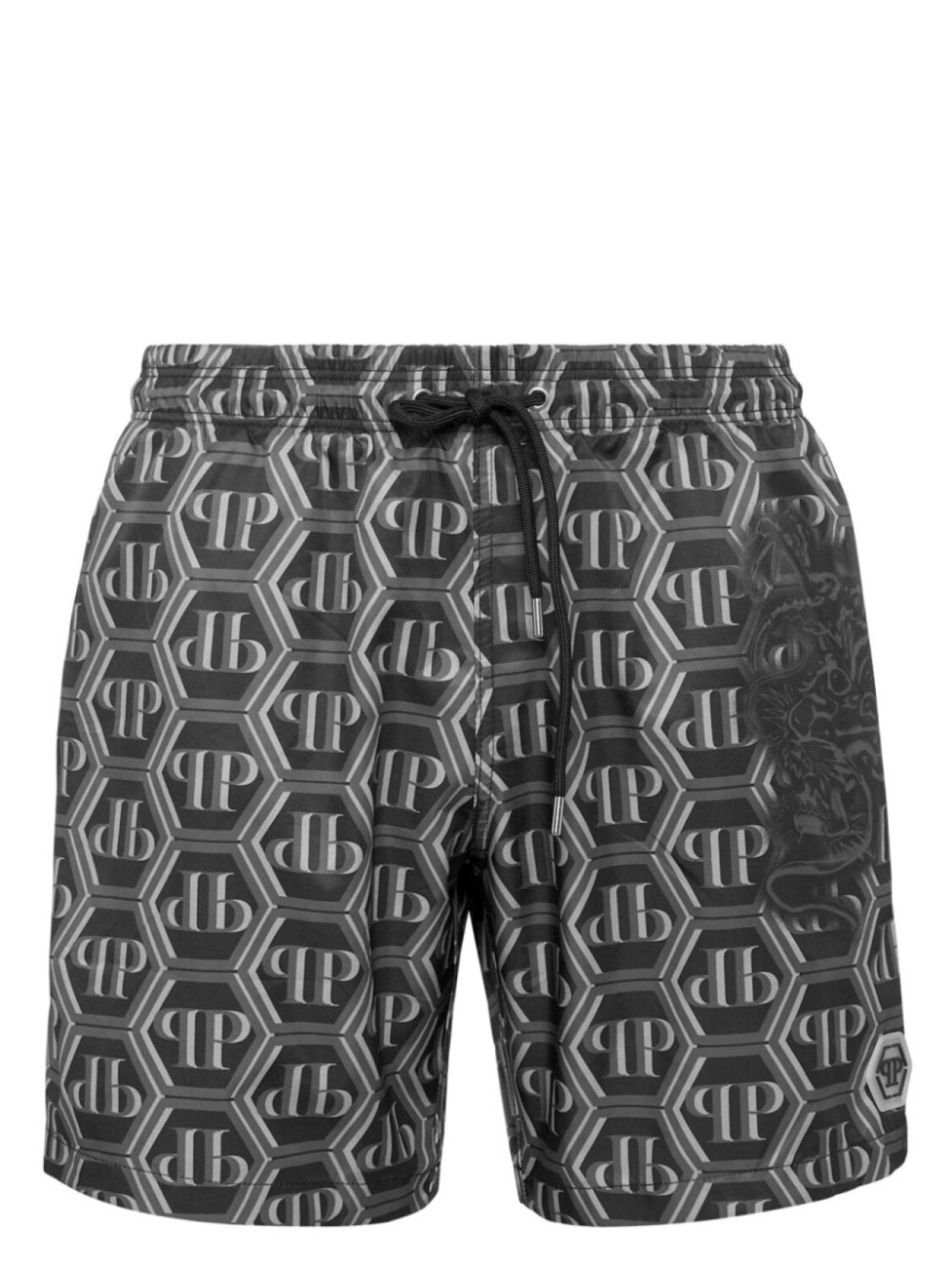 

Шорты для плавания с монограммой Philipp Plein, черный