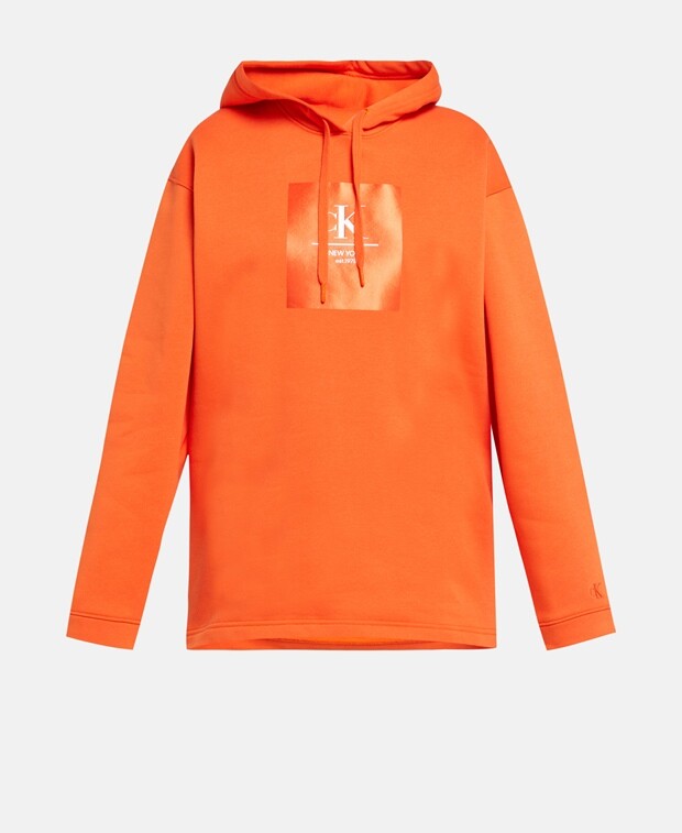 

Толстовка с капюшоном Calvin Klein, тыква апельсин