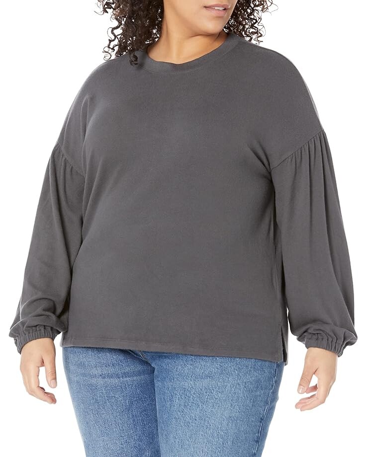 Футболка Madewell Plus Cider Long Sleeve, цвет Coal