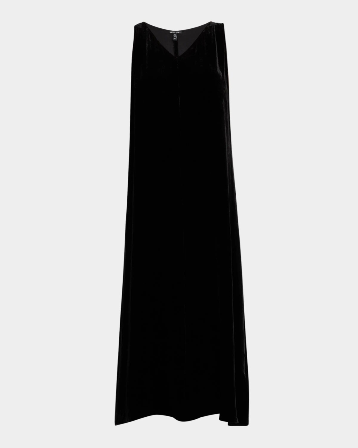 

Бархатное платье миди без рукавов Eileen Fisher, черный