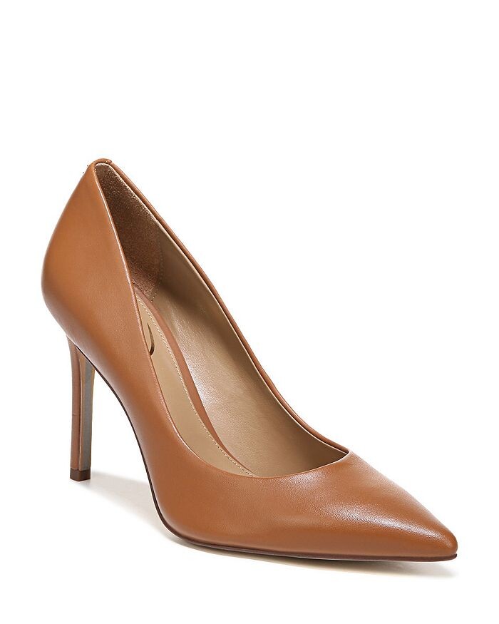

Женские туфли-лодочки орехового цвета с острым носком Sam Edelman