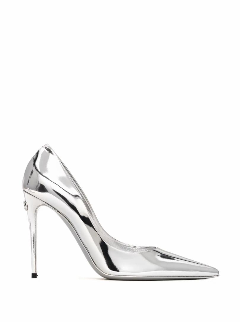 Туфли-лодочки с эффектом металлик Dolce&Gabbana туфли лодочки женские из лакированной кожи на тонком каблуке 11 5 см